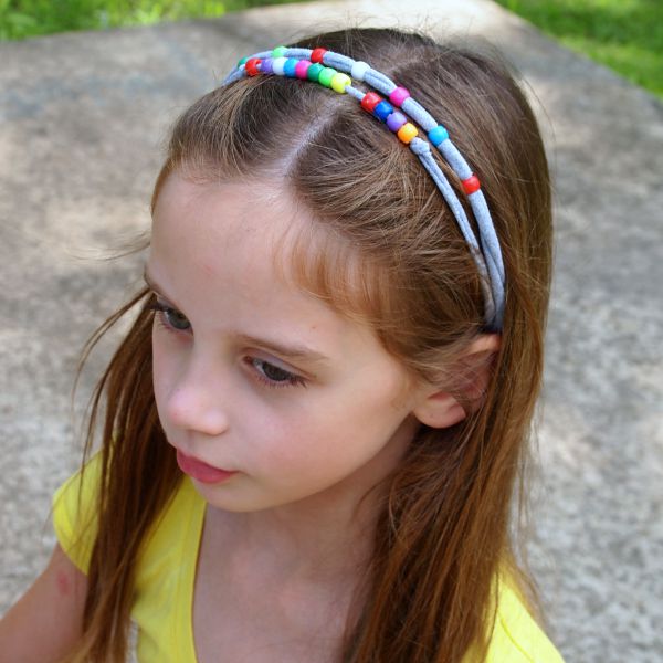 Beaded T-Shirt Headbands