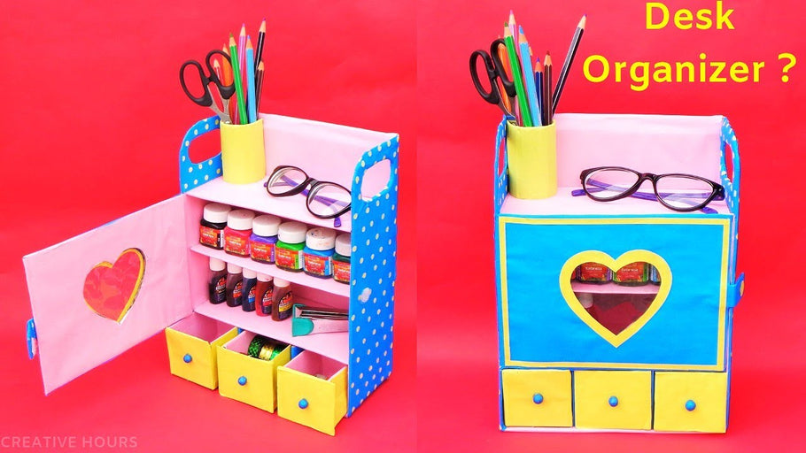 Hello friends, today we are going to show you How to make Desk Organizer from waste Shoebox | Best out of waste | DIY Room organizer #deskorganizer ...