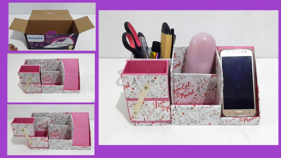DIY Desk Organizer.