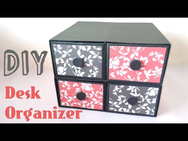This is a tutorial video on how to make desk organizer or drawers from cardboard box