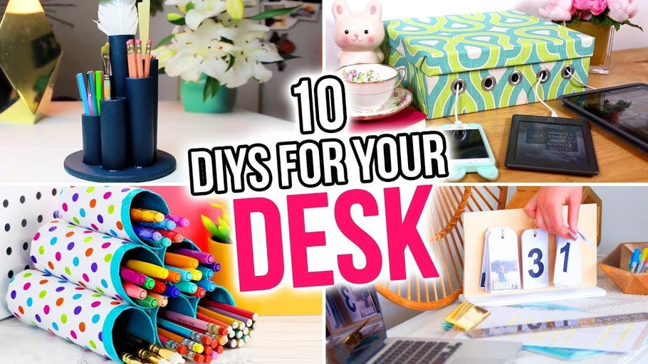 10 DIYs to get your desk ready for the new school year! Watch the full tutorials: ...