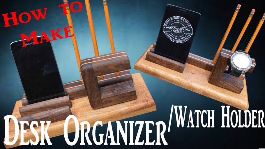 Build A DIY Desk Organizer/Watch Holder Hey guys! This week I came up with this fun little project all because I didnt have anywhere to put my watch!