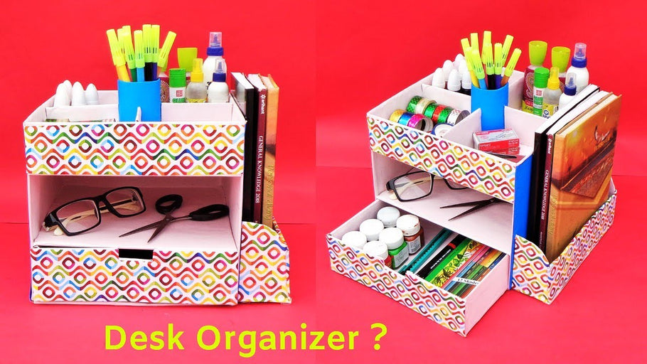Hello friends, today we are going to show you DIY Desk organizer from cardboard box | Best out of waste | Space saving room organizer #deskorganizer ...