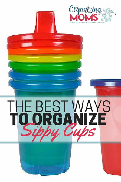 Let’s stop the sippy cup madness! Today we’re talking about how to organize sippy cups so they’re not taking over your kitchen as part of our how to organize your home series