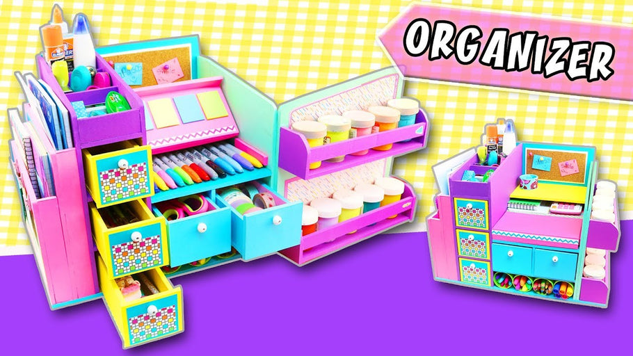 How to make DIY DESKTOP ORGANIZER SUSCRIBE to aPasos Crafts DIY here