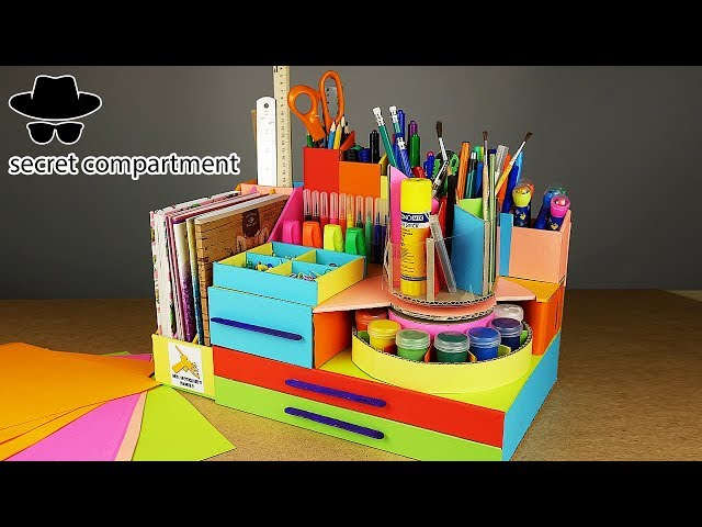 How to Make Pencil Organizer from Cardboard -