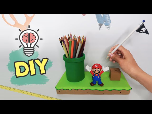 In this video I show how I made this warp pipe desk organizer