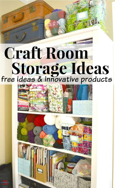 Once the hard work of decluttering is done, it’s time for the fun of craft room storage ideas