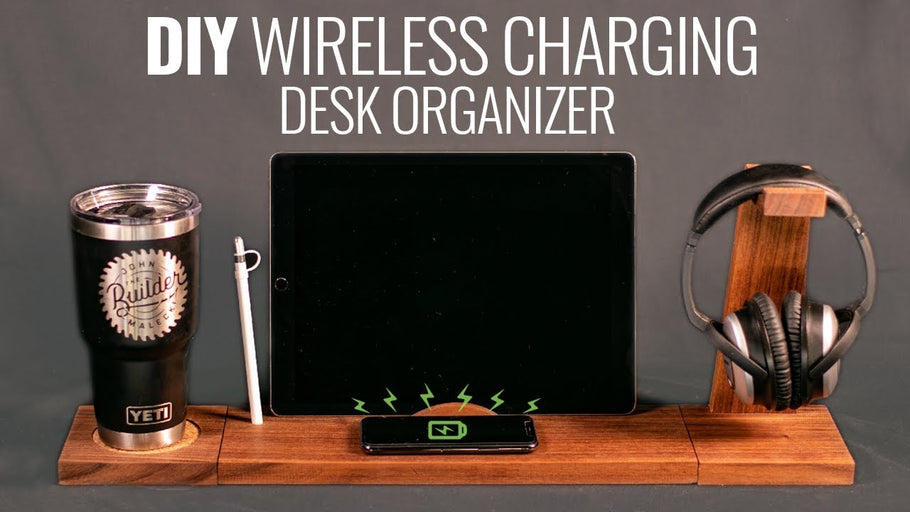 In this video I make a wireless charging station to help clean up my desk