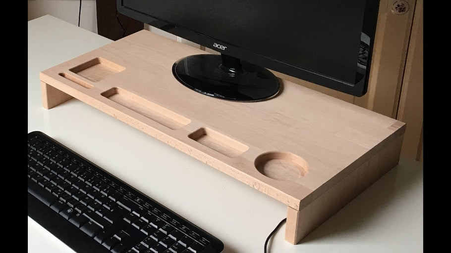 Nice example of template routing woodworking project