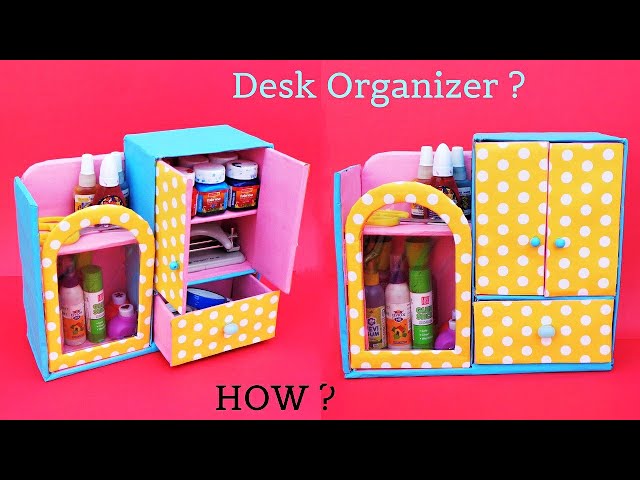 Hello friends, today we are going to show you How to make Desk Organizer with waste Cardboard box | Best out of Waste #bestoutofwaste #deskorganizer ...