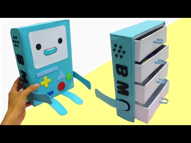 EASY Desk Organizer /Adventure Time Cardboard Organizer If you like cute and kawaii I´m sure you will love this cardboard organizer inspired by Adventure ...
