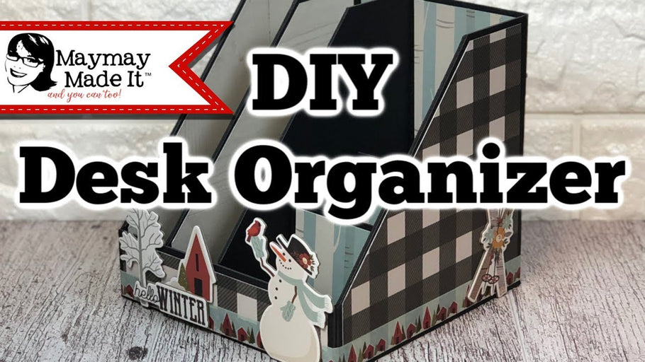 DIY #DeskOrganizer #MadeIts Maymay shows us how to make a super cute holiday themed DIY Desk Organizer! For detailed measurements and directions ...