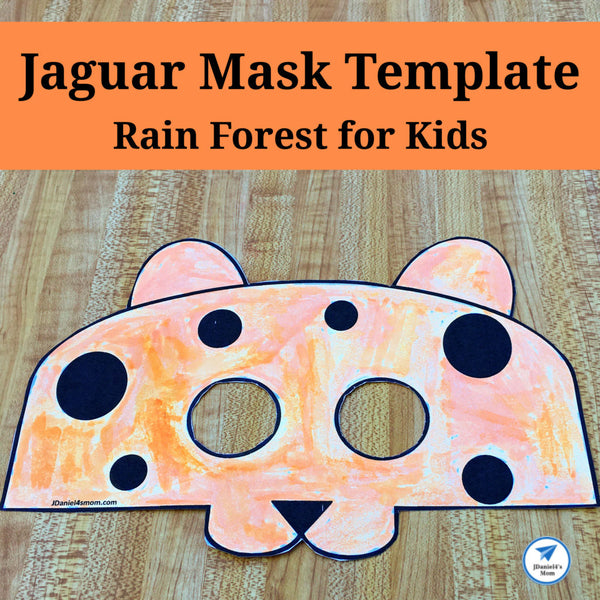 Rain Forest for Kids- Jaguar Mask Template