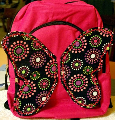 Butterfly Wing Book Bag