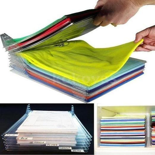 10 PCS Clothes Organizer Closet Office Desk File Cabinet Organizer