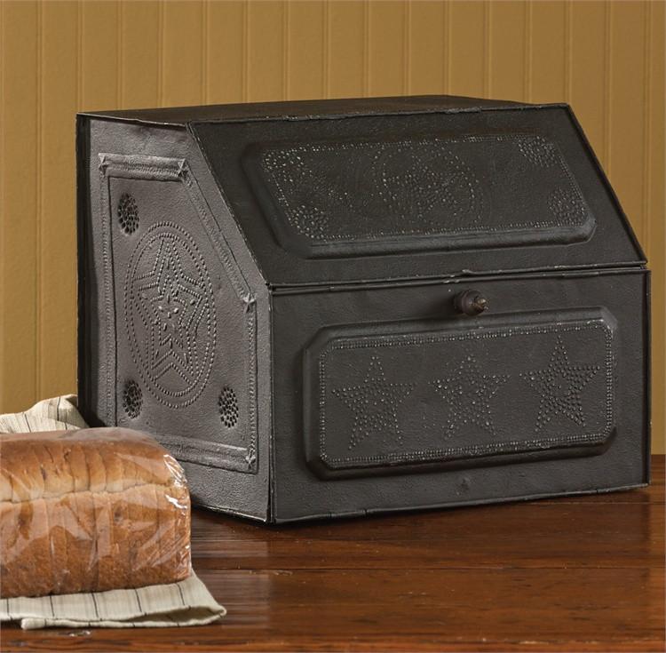 Black Star Metal Bread Box