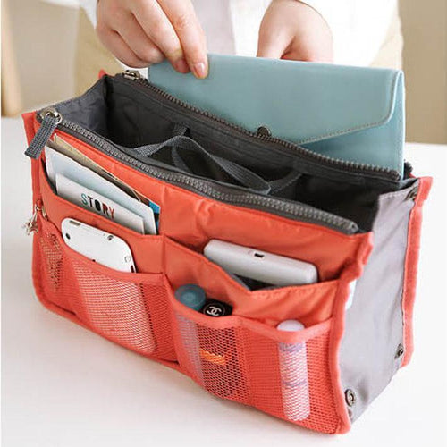 Portable Cosmetic Bag Storage Caser Bag Insert Travel Makeup Bag