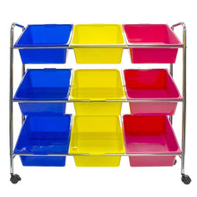 Load image into Gallery viewer, Best seller  sorbus toy bins office supply organizer on wheels plastic storage cart with removable bins ideal for toys books crafts office supplies and much more primary colors
