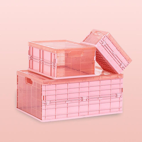 Folding Storage Plastic Desktop Storage Box Storage Storage Box Car Underwear Box Multi-function Portable Storage Box