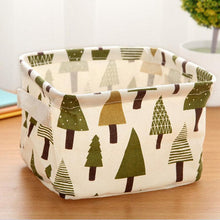 Load image into Gallery viewer, Cotton Linen Home Storage Box Clothes  Folding Office Desk Organizer 5 Colors Makeup Organizer