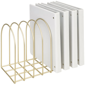 Brass Toned Wire Arch Organizer Rack