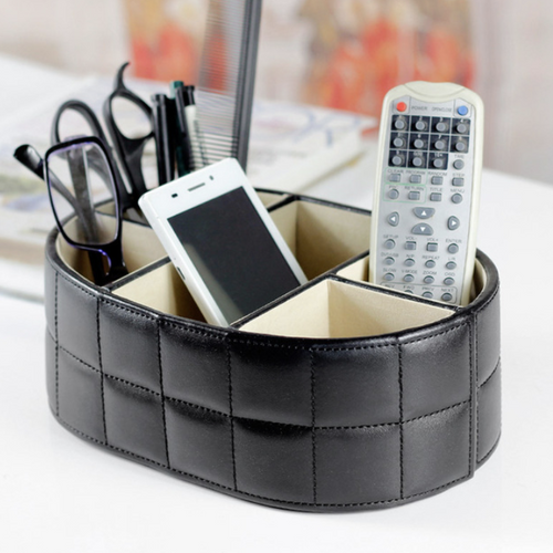 Rivera Leather Desk Organizer