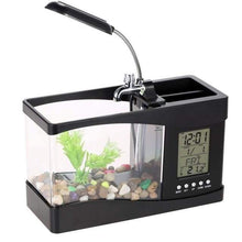 Load image into Gallery viewer, Aquarium Fish (Plant) Tank &amp; LCD Clock